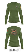 D 4-3 ADA 71951735 Women's Long Sleeve V-neck Shirt - 38