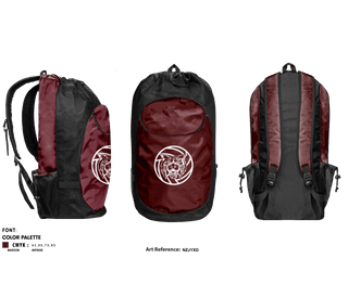 Gear Bag, West Bridgewater High School Volleyball, Women's Volleyball, Teamtime, Team time, sublimation, custom sports apparel, team uniforms, spirit wear, spiritwear, sports uniforms, custom shirts, team store, custom team store, fundraiser sports, apparel fundraiser