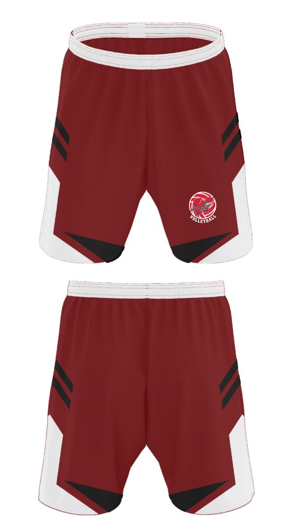 Athletic Shorts With Pockets, Warrenton R-3 High School Volleyball, Men's Volleyball, Teamtime, Team time, sublimation, custom sports apparel, team uniforms, spirit wear, spiritwear, sports uniforms, custom shirts, team store, custom team store, fundraiser sports, apparel fundraiser