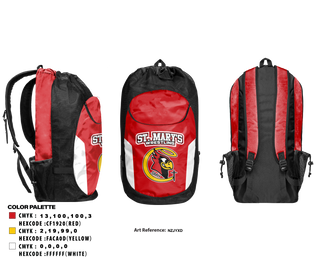 Gear Bag, Saint Mary's High School Wrestling, Wrestling, Teamtime, Team time, sublimation, custom sports apparel, team uniforms, spirit wear, spiritwear, sports uniforms, custom shirts, team store, custom team store, fundraiser sports, apparel fundraiser