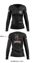 541st Outlaws: Gunslingers 51318466 Women's Long Sleeve V-neck Shirt - 7