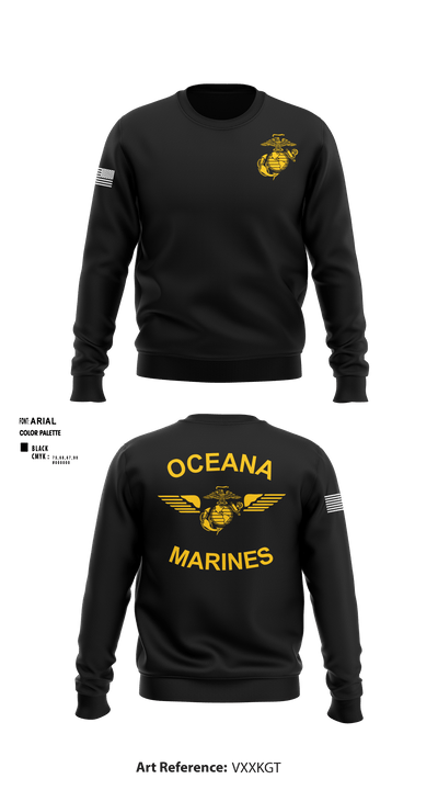 Oceana Marines 61589577 Crew Neck Sweatshirt - 1
