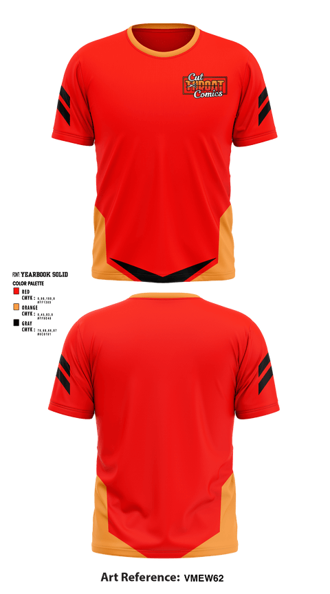 Short Sleeve Performance Shirt, Cut Throat Comics, , Teamtime, Team time, sublimation, custom sports apparel, team uniforms, spirit wear, spiritwear, sports uniforms, custom shirts, team store, custom team store, fundraiser sports, apparel fundraiser
