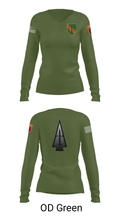 A Co, 1st BN, 4SFAB 88998967 Women's Long Sleeve V-neck Shirt - 40