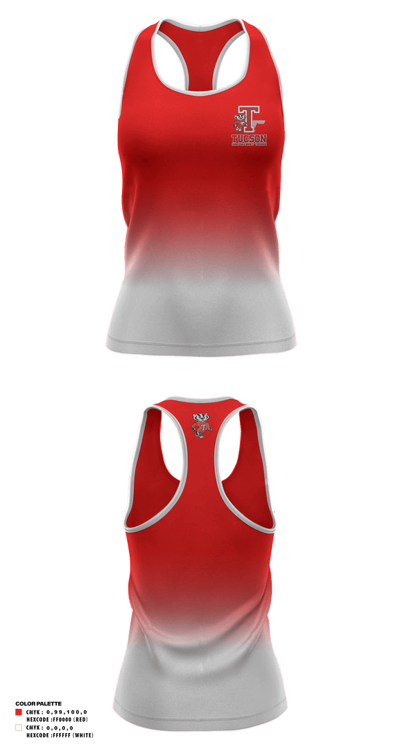 Tank Top, Tucson High Magnet School Tennis, Tennis, Teamtime, Team time, sublimation, custom sports apparel, team uniforms, spirit wear, spiritwear, sports uniforms, custom shirts, team store, custom team store, fundraiser sports, apparel fundraiser