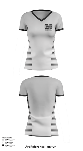 Women's Short Sleeve Vneck Shirt, Martin County High School Women's Basketball, Women's Basketball, Teamtime, Team time, sublimation, custom sports apparel, team uniforms, spirit wear, spiritwear, sports uniforms, custom shirts, team store, custom team store, fundraiser sports, apparel fundraiser