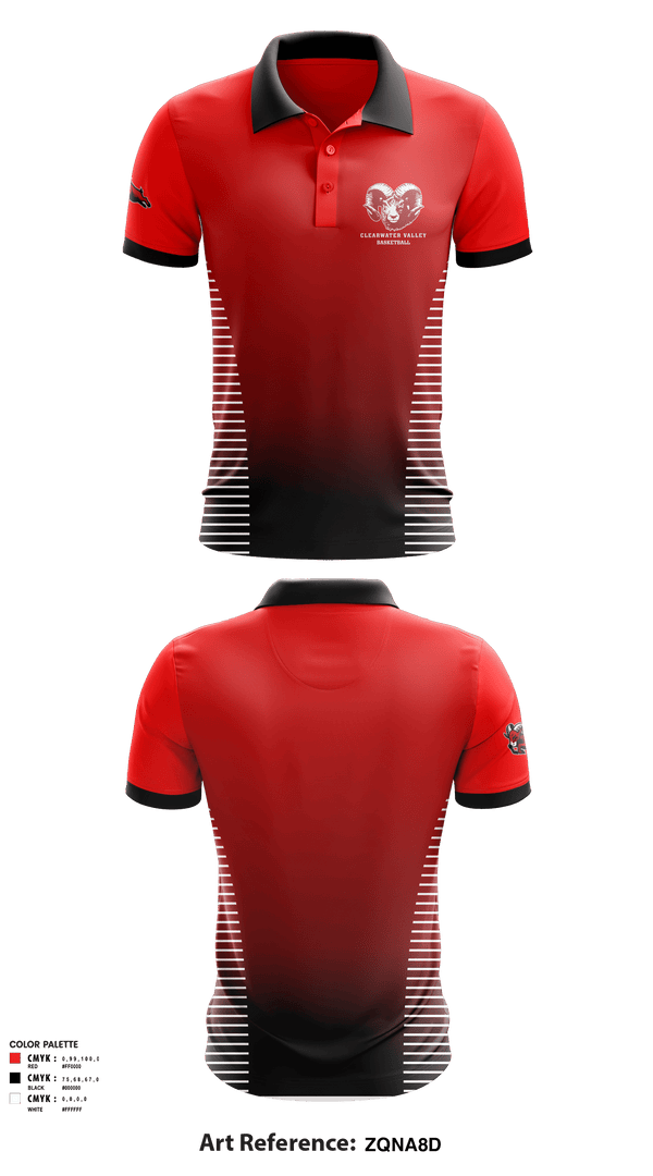 Short Sleeve Performance Polo, Clearwater Valley High School Basketball, Men's Basketball, Teamtime, Team time, sublimation, custom sports apparel, team uniforms, spirit wear, spiritwear, sports uniforms, custom shirts, team store, custom team store, fundraiser sports, apparel fundraiser