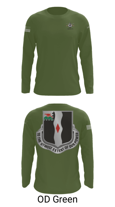 3rd Battalion 60th infantry Regiment River Raiders 94205182 Long Sleeve Performance Shirt - 27