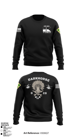 Crew Neck Sweatshirt, 4-4 AB DARKHORSE, Army, Teamtime, Team time, sublimation, custom sports apparel, team uniforms, spirit wear, spiritwear, sports uniforms, custom shirts, team store, custom team store, fundraiser sports, apparel fundraiser