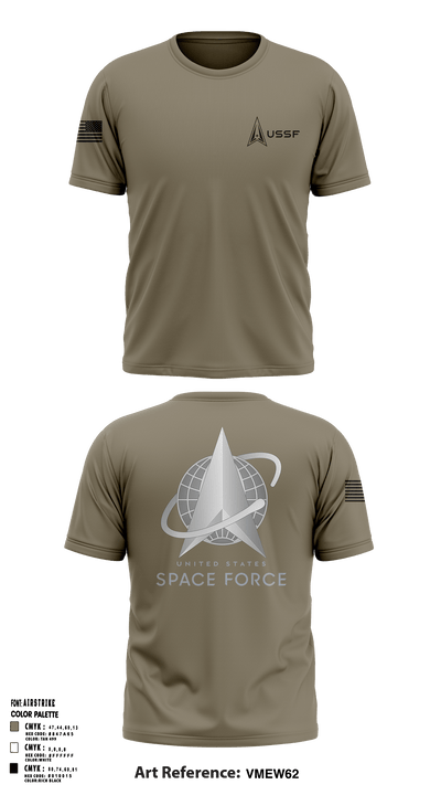 Peterson Space Force Base 7979794 Short Sleeve Performance Shirt - 1