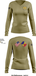 Detachment Republica Moldova 57338540 Women's Long Sleeve V-neck Shirt - 9