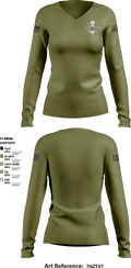 HING CERFP 10975890 Women's Long Sleeve V-neck Shirt - 2