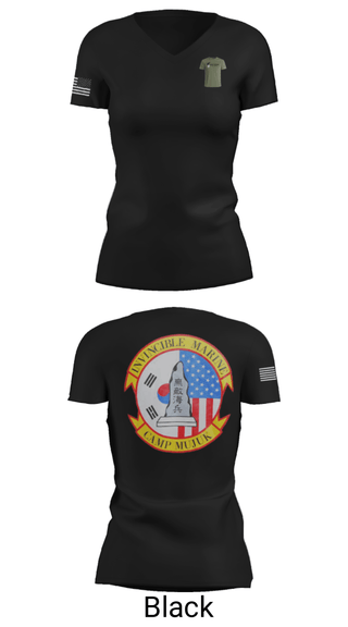 Women's Short Sleeve Vneck Shirt, , Marines, Teamtime, Team time, sublimation, custom sports apparel, team uniforms, spirit wear, spiritwear, sports uniforms, custom shirts, team store, custom team store, fundraiser sports, apparel fundraiser