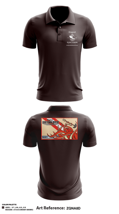 Original Oaktown Divers 71908352 Short Sleeve Performance Polo - 1