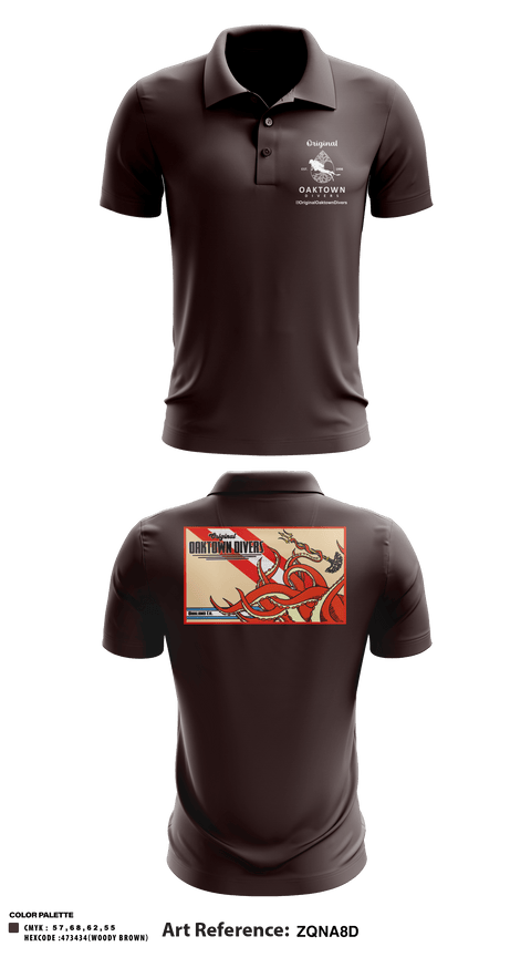 Short Sleeve Performance Polo, Original Oaktown Divers, , Teamtime, Team time, sublimation, custom sports apparel, team uniforms, spirit wear, spiritwear, sports uniforms, custom shirts, team store, custom team store, fundraiser sports, apparel fundraiser