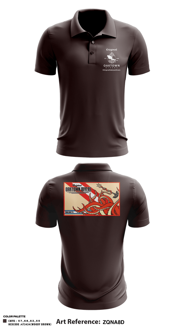 Short Sleeve Performance Polo, Original Oaktown Divers, , Teamtime, Team time, sublimation, custom sports apparel, team uniforms, spirit wear, spiritwear, sports uniforms, custom shirts, team store, custom team store, fundraiser sports, apparel fundraiser