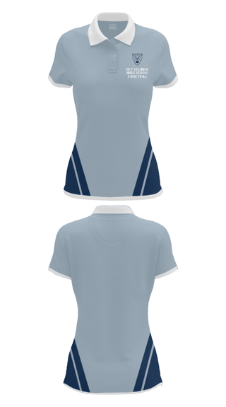 Women's Short Sleeve Performance Polo, KIPP Columbus Middle School Basketball, Women's Basketball, Teamtime, Team time, sublimation, custom sports apparel, team uniforms, spirit wear, spiritwear, sports uniforms, custom shirts, team store, custom team store, fundraiser sports, apparel fundraiser