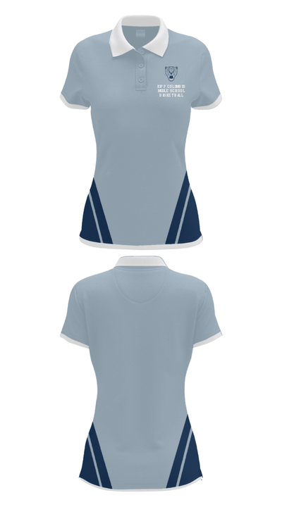 KIPP Columbus Middle School Basketball 68148203 Women's Short Sleeve Performance Polo  - 28