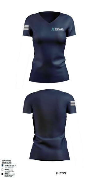 Women's Short Sleeve Vneck Shirt, Royals Advertising, , Teamtime, Team time, sublimation, custom sports apparel, team uniforms, spirit wear, spiritwear, sports uniforms, custom shirts, team store, custom team store, fundraiser sports, apparel fundraiser