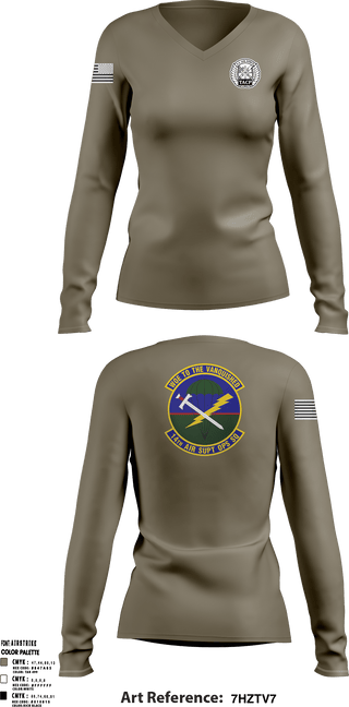 Women's Long Sleeve Vneck Shirt, , Air Force, Teamtime, Team time, sublimation, custom sports apparel, team uniforms, spirit wear, spiritwear, sports uniforms, custom shirts, team store, custom team store, fundraiser sports, apparel fundraiser