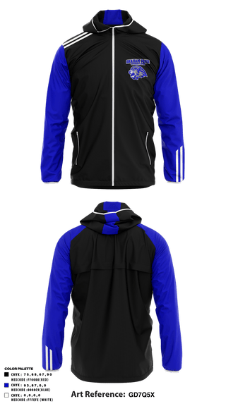 Windbreaker, Graham Park Middle School Wrestling, Wrestling, Teamtime, Team time, sublimation, custom sports apparel, team uniforms, spirit wear, spiritwear, sports uniforms, custom shirts, team store, custom team store, fundraiser sports, apparel fundraiser