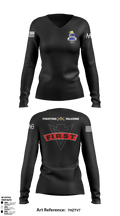 Fighting Falcons 2-39 IN 61217991 Women's Long Sleeve V-neck Shirt - 1