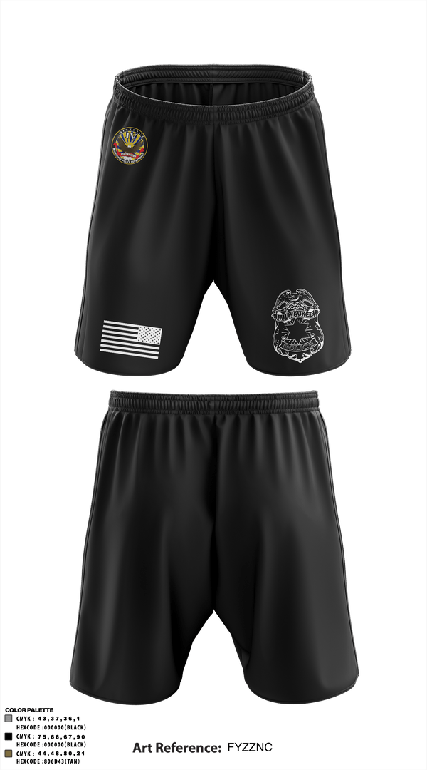 Athletic Shorts With Pockets, District IV, Police, Teamtime, Team time, sublimation, custom sports apparel, team uniforms, spirit wear, spiritwear, sports uniforms, custom shirts, team store, custom team store, fundraiser sports, apparel fundraiser
