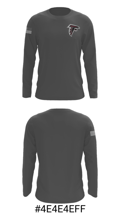 Douglas County West Community School Cross Country 47472409 Long Sleeve Performance Shirt - 14