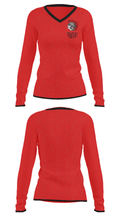 Southeastern Senior High School Cross Country 55292636 Women's Long Sleeve V-neck Shirt - 24