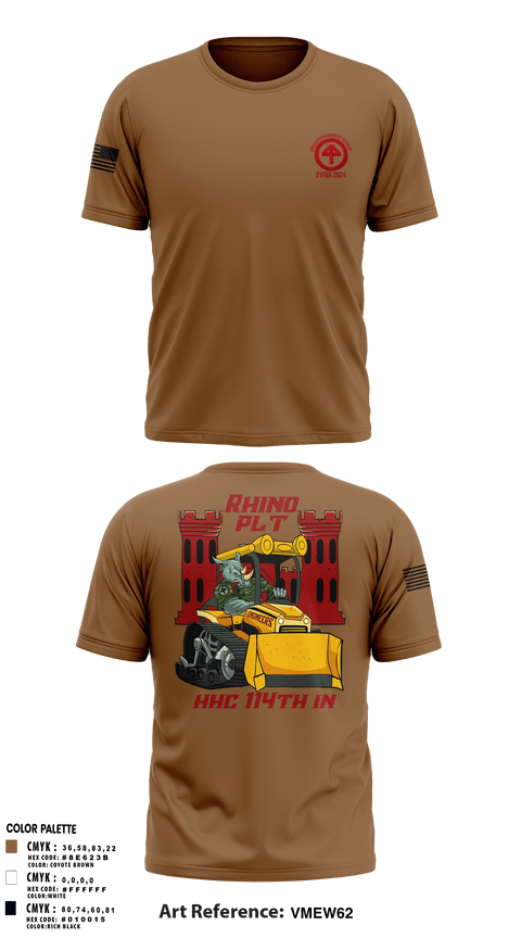 Short Sleeve Performance Shirt, HHC 1-114 Infantry Brigade, , Teamtime, Team time, sublimation, custom sports apparel, team uniforms, spirit wear, spiritwear, sports uniforms, custom shirts, team store, custom team store, fundraiser sports, apparel fundraiser