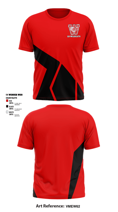 Los Banos Wildcats 9180507 Short Sleeve Performance Shirt - 2