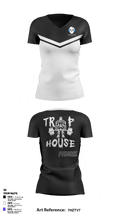Trap House Fitness 35010693 Women's Short Sleeve V-neck Shirt - 1