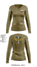 Blacksmiths 21068405 Women's Long Sleeve V-neck Shirt - 7