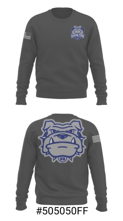 Hamilton High School Soccer 75906986 Crew Neck Sweatshirt - 10
