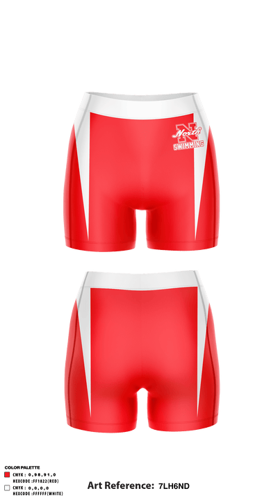 North Attleborough High School Swimming 66715277 Women's Compression Shorts - 41