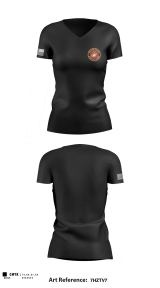 Women's Short Sleeve Vneck Shirt, 3rd Battalion 6th Marines Kilo Company, Marines, Teamtime, Team time, sublimation, custom sports apparel, team uniforms, spirit wear, spiritwear, sports uniforms, custom shirts, team store, custom team store, fundraiser sports, apparel fundraiser