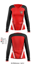 North Side High School Softball 21306920 Women's Long Sleeve V-neck Shirt - 2