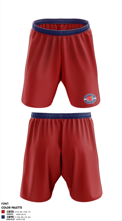 Deerfield Spartans 70585426 Athletic Shorts With Pockets - 1