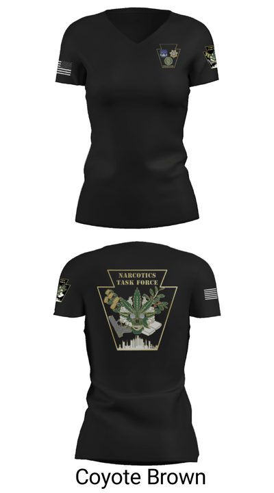 Narcotics 93431812 Women's Short Sleeve V-neck Shirt - 20