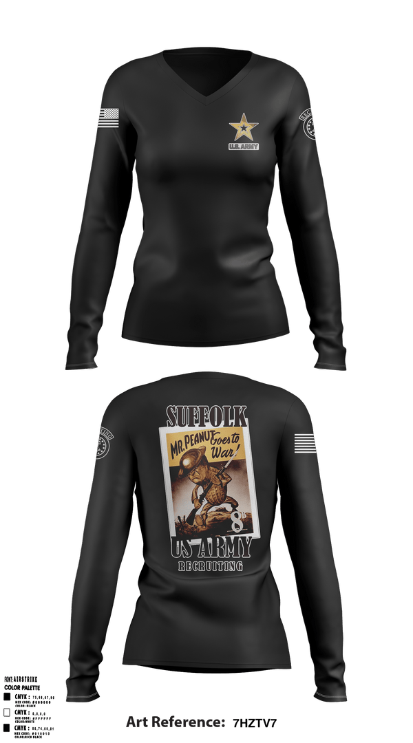Women's Long Sleeve Vneck Shirt, 1O8B, Army, Teamtime, Team time, sublimation, custom sports apparel, team uniforms, spirit wear, spiritwear, sports uniforms, custom shirts, team store, custom team store, fundraiser sports, apparel fundraiser