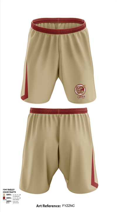 Carver Middle School Basketball 97462444 Athletic Shorts With Pockets - 1