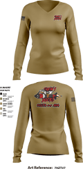 Delta 4-5 58559779 Women's Long Sleeve V-neck Shirt - 8