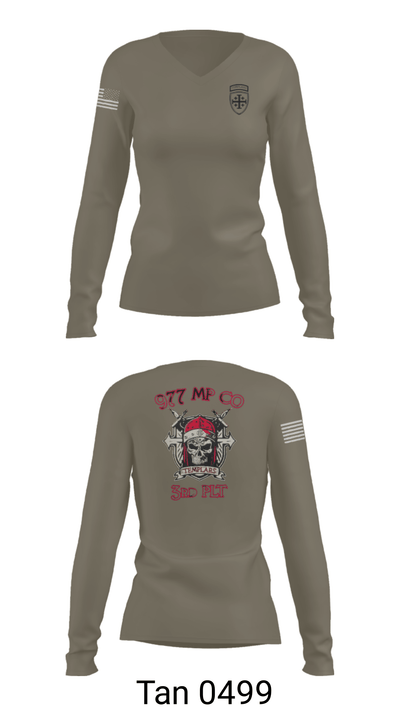 3/977 MP CO PL 28887124 Women's Long Sleeve V-neck Shirt - 40