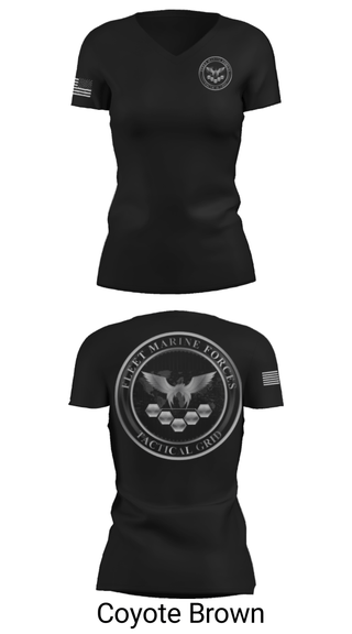 Women's Short Sleeve Vneck Shirt, , Marines, Teamtime, Team time, sublimation, custom sports apparel, team uniforms, spirit wear, spiritwear, sports uniforms, custom shirts, team store, custom team store, fundraiser sports, apparel fundraiser