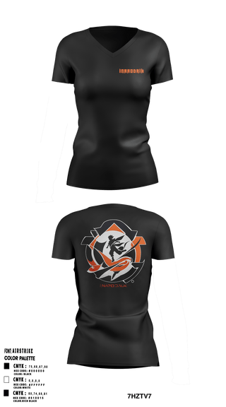 Women's Short Sleeve Vneck Shirt, INaroDAlK.INaroDAlK., , Teamtime, Team time, sublimation, custom sports apparel, team uniforms, spirit wear, spiritwear, sports uniforms, custom shirts, team store, custom team store, fundraiser sports, apparel fundraiser