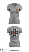 South Bend Fire 21088778 Women's Short Sleeve V-neck Shirt - 2