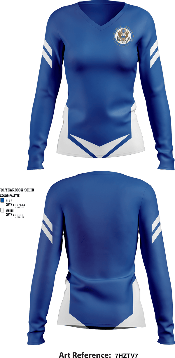 Women's Long Sleeve Vneck Shirt, Christ The Teacher Interparochial School, Spirit Store, Teamtime, Team time, sublimation, custom sports apparel, team uniforms, spirit wear, spiritwear, sports uniforms, custom shirts, team store, custom team store, fundraiser sports, apparel fundraiser