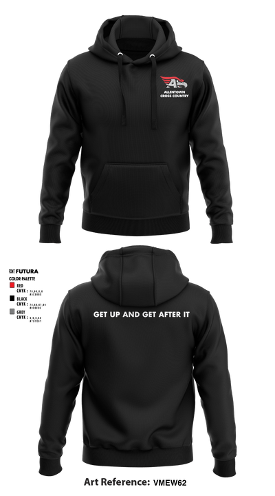 Allentown High School Cross Country 36691106 Hoodie - 5