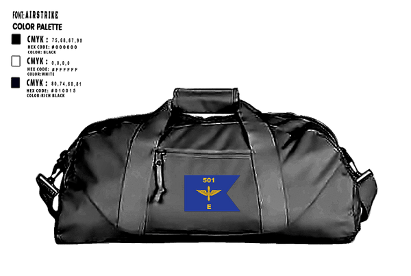 Duffle Bag, E 501st 1 AD, CAB AVMX, Army, Teamtime, Team time, sublimation, custom sports apparel, team uniforms, spirit wear, spiritwear, sports uniforms, custom shirts, team store, custom team store, fundraiser sports, apparel fundraiser
