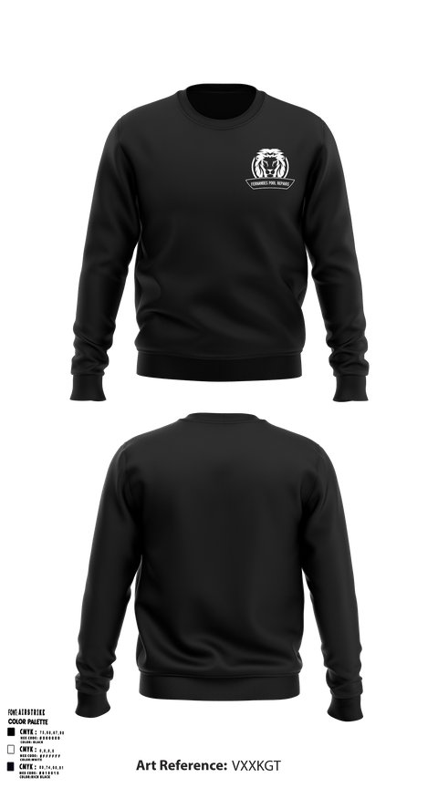 Crew Neck Sweatshirt, Fernandes Pool Repairs, , Teamtime, Team time, sublimation, custom sports apparel, team uniforms, spirit wear, spiritwear, sports uniforms, custom shirts, team store, custom team store, fundraiser sports, apparel fundraiser
